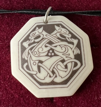 Necklace Pendant Cat (Octagon)